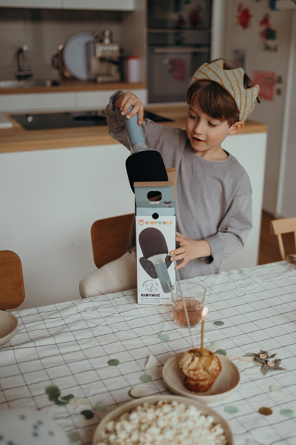 Karaoke microfoon groen - Kidymic - Muziekinstrumenten Kidywolf - In den Olifant