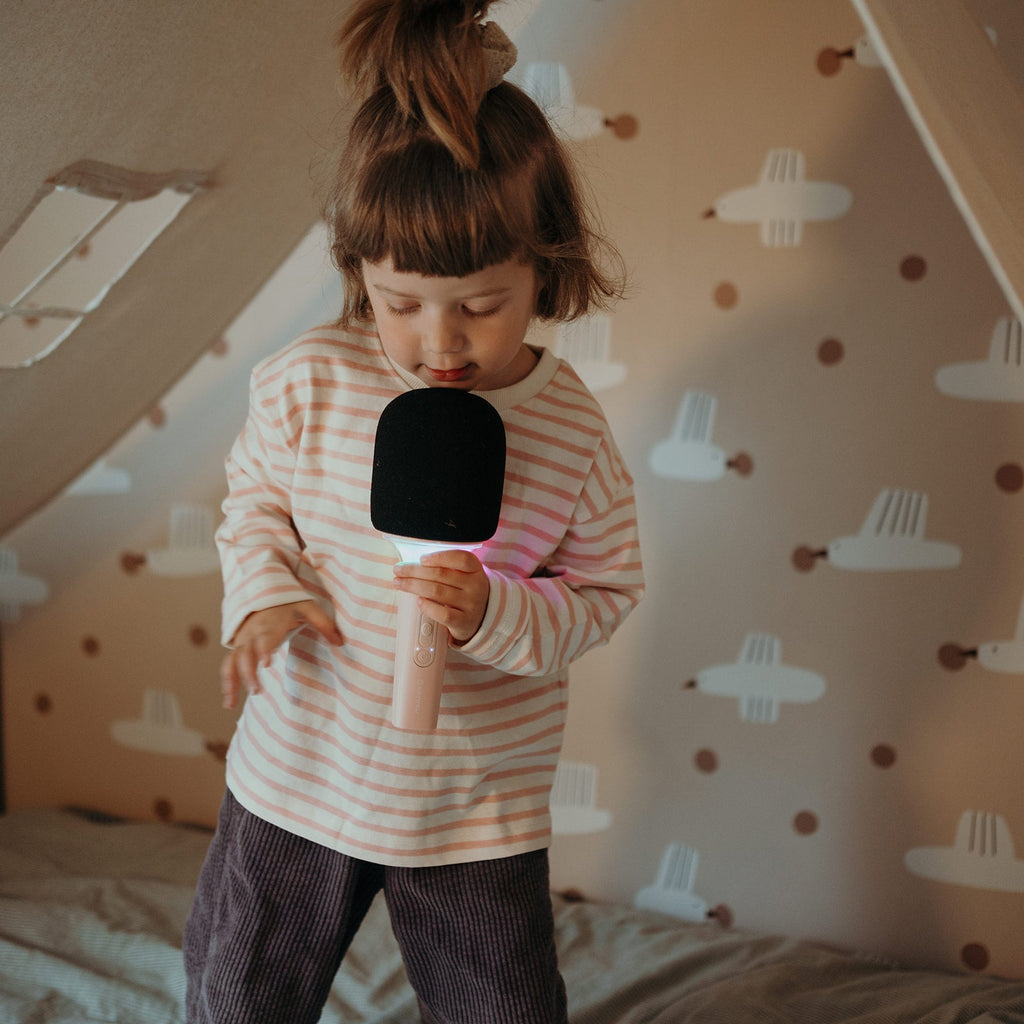 Karaoke microfoon roze - Kidymic - Muziekinstrumenten Kidywolf - In den Olifant