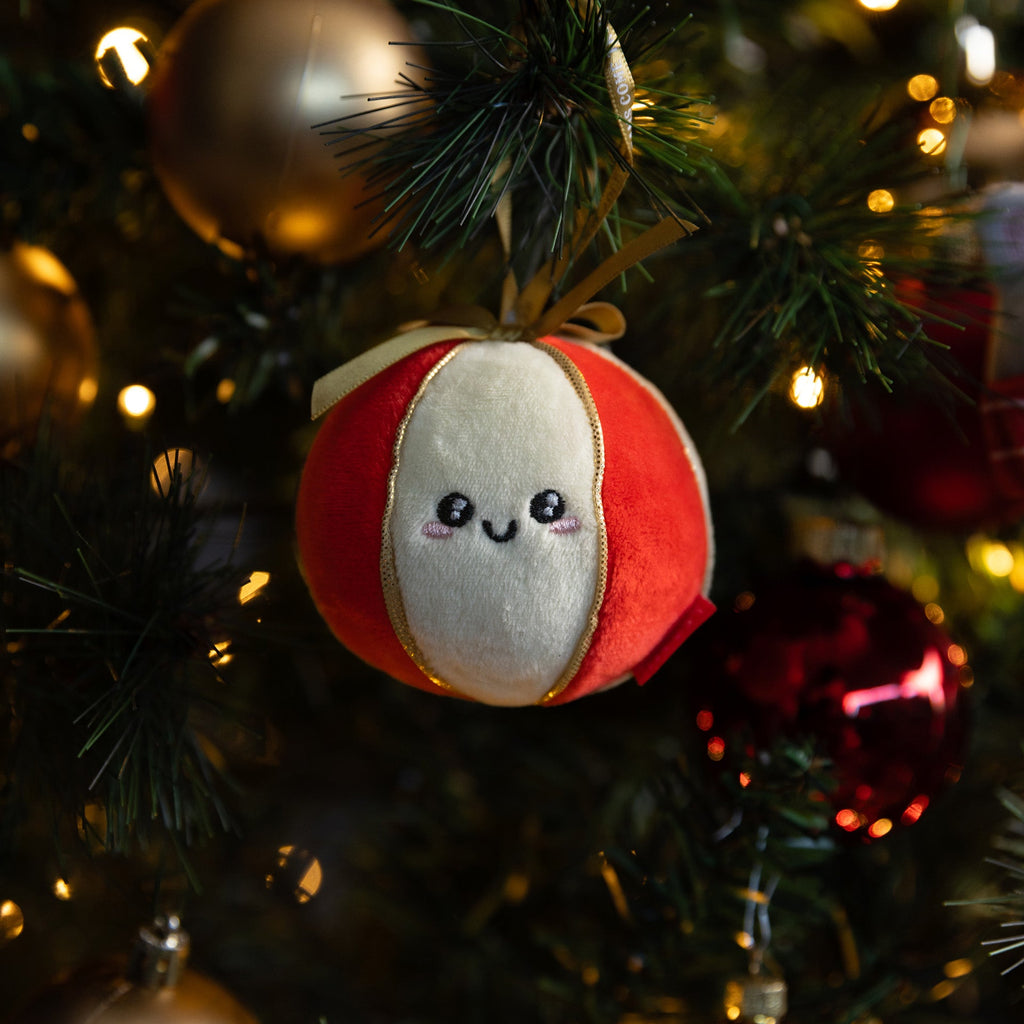 Kerstdecoratie Ho - Ho - Horanaments - Plush Christmas Decoratio Ball - Kerstdecoratie Legami - In den Olifant