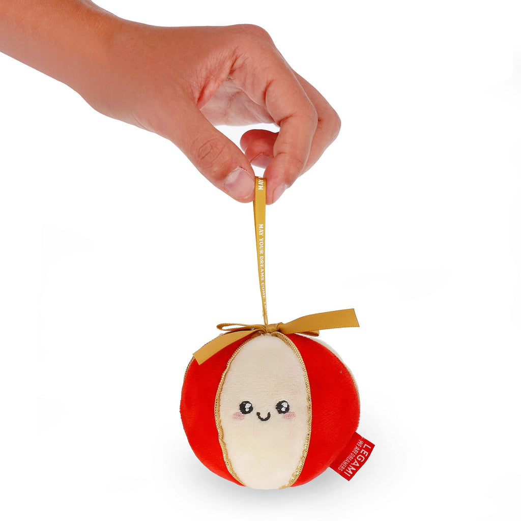 Kerstdecoratie Ho - Ho - Horanaments - Plush Christmas Decoratio Ball - Kerstdecoratie Legami - In den Olifant
