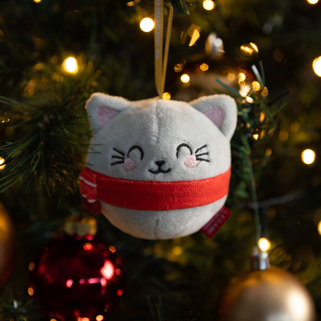Kerstdecoratie Ho - Ho - Horanaments - Plush Christmas Decoration Kitty - Kerstdecoratie Legami - In den Olifant