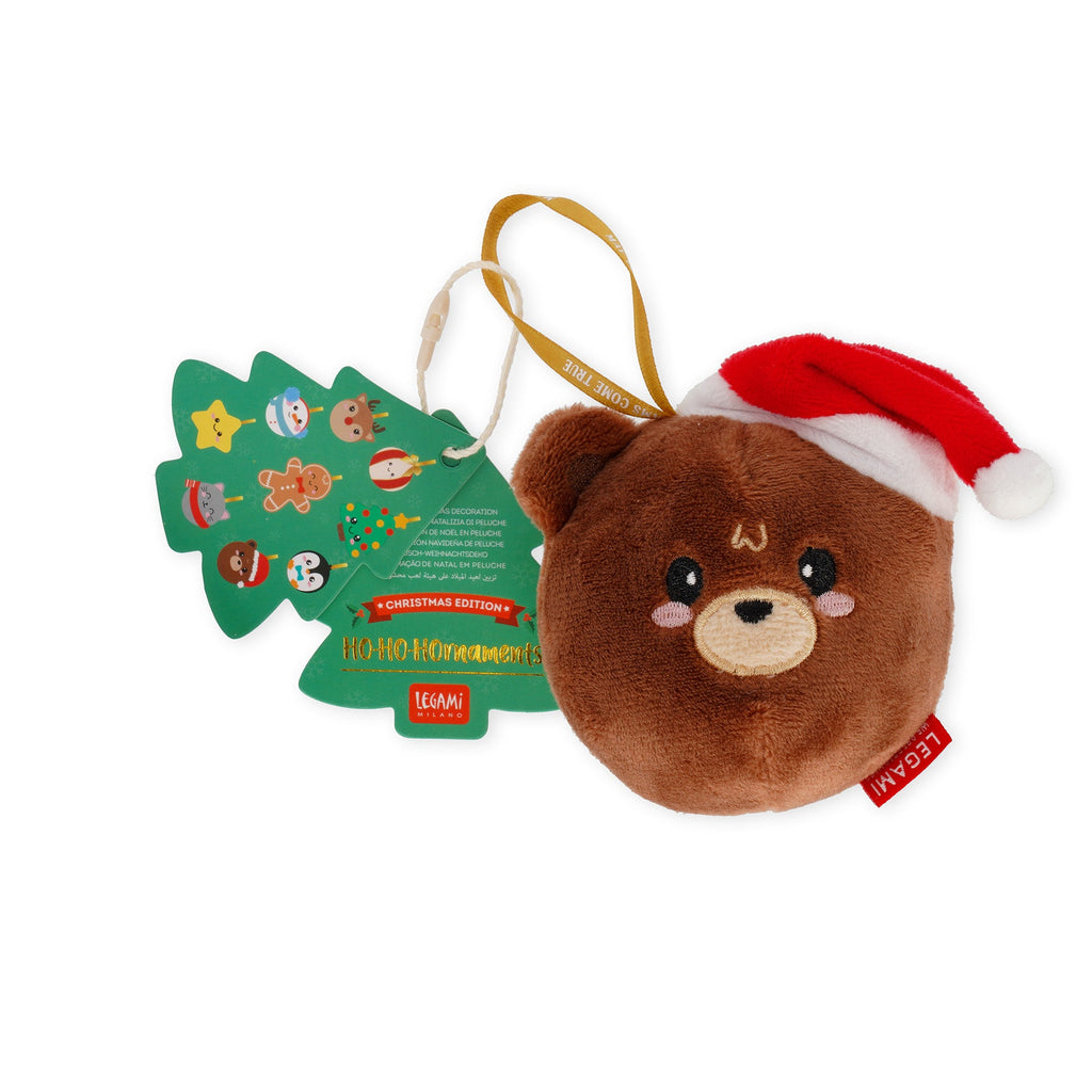 Kerstdecoratie Ho - Ho - Horanaments - Plush Christmas Decoration Teddy - Kerstdecoratie Legami - In den Olifant