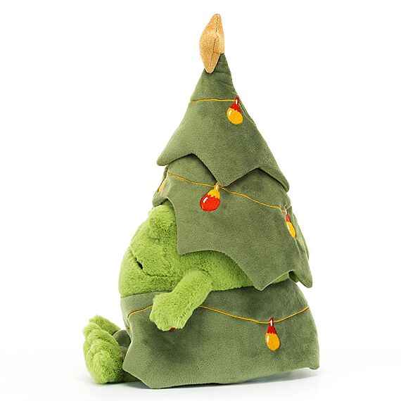 Kerstknuffel Christmas Tree Ricky Rain Frog - 26 cm - Fantasieknuffels Jellycat - In den Olifant