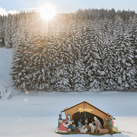 Ostheimer Kerstfiguur | Kribbe Met Jezus