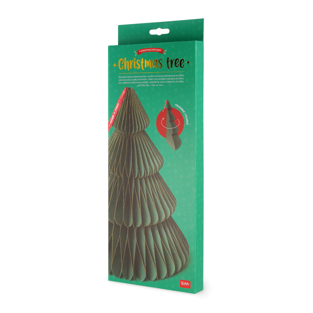 Kerstversiering Christmas - Tree Foldable Paper Christmas Tree XMas Tree - Kerstdecoratie Legami - In den Olifant