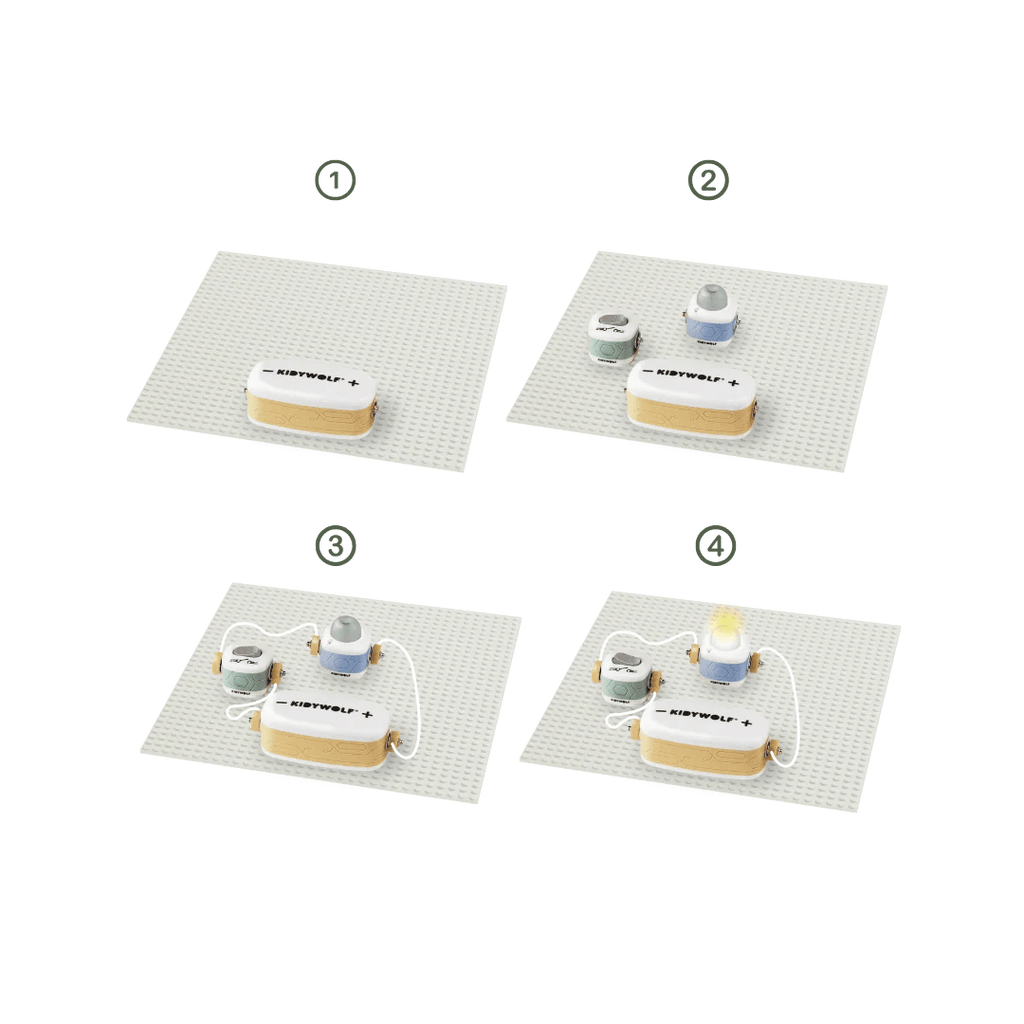 Kidyelec Expert Mijn eerste elektriciteitsset - 18 onderdelen - STEM speelgoed Kidywolf - In den Olifant