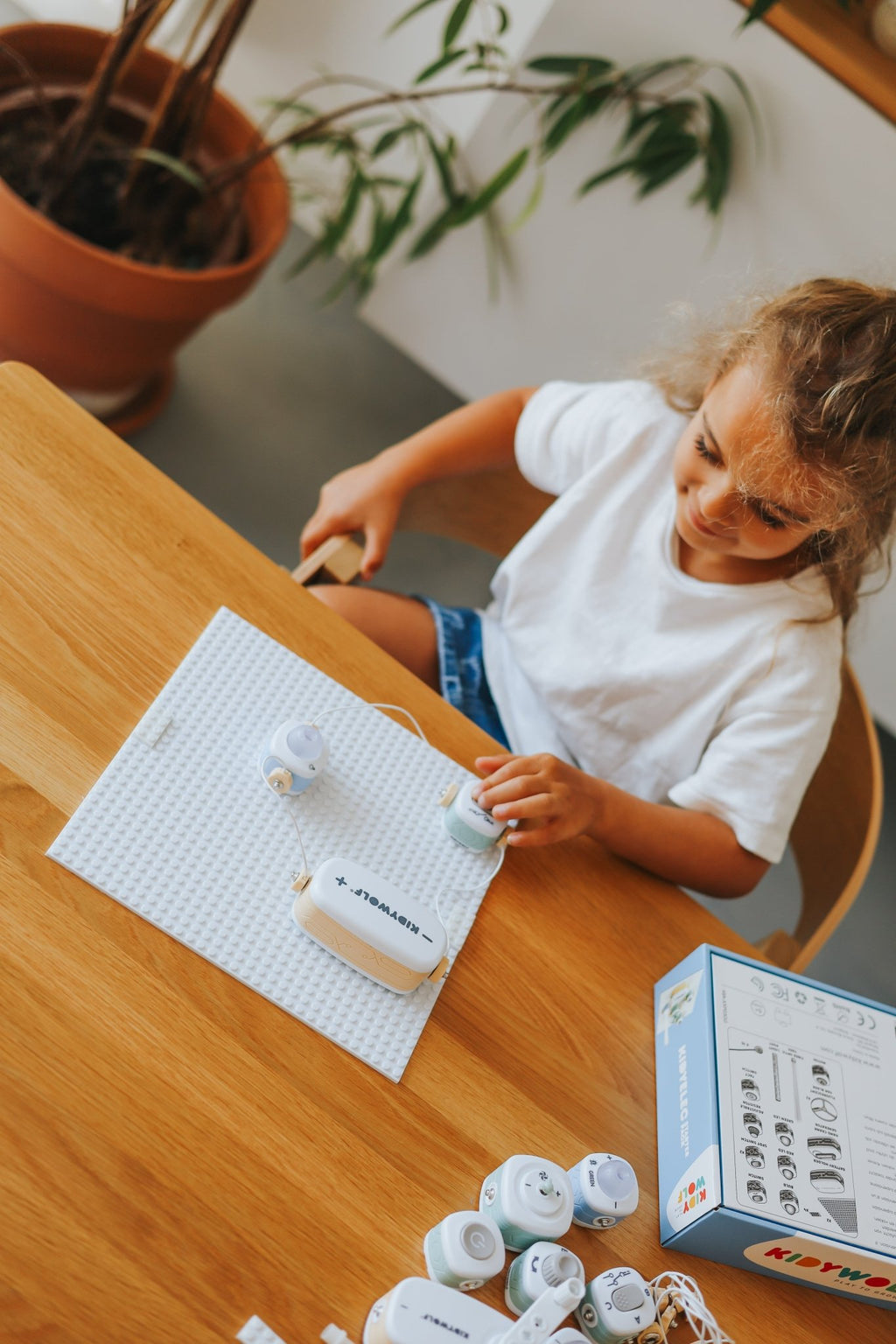 Kidyelec Starter Mijn eerste elektriciteitsset - 10 onderdelen - STEM speelgoed Kidywolf - In den Olifant