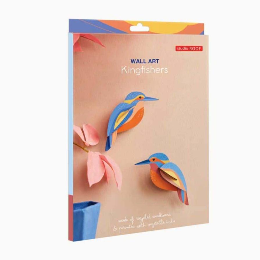 Muurdecoratie Wall Art Garden Birds - Kingfishers