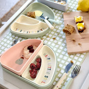 Kinderbestek met siliconen handvat Happy Fruits Cherry - set van 3 - Aan tafel Lässig - In den Olifant