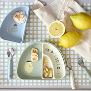 Kinderbestek met siliconen handvat Happy Fruits Lemon - set van 3 - Aan tafel Lässig - In den Olifant