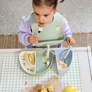 Kinderbestek met siliconen handvat Happy Fruits Lemon - set van 3 - Aan tafel Lässig - In den Olifant