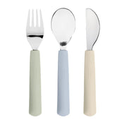 Kinderbestek met siliconen handvat Happy Fruits Lemon - set van 3 - Aan tafel Lässig - In den Olifant