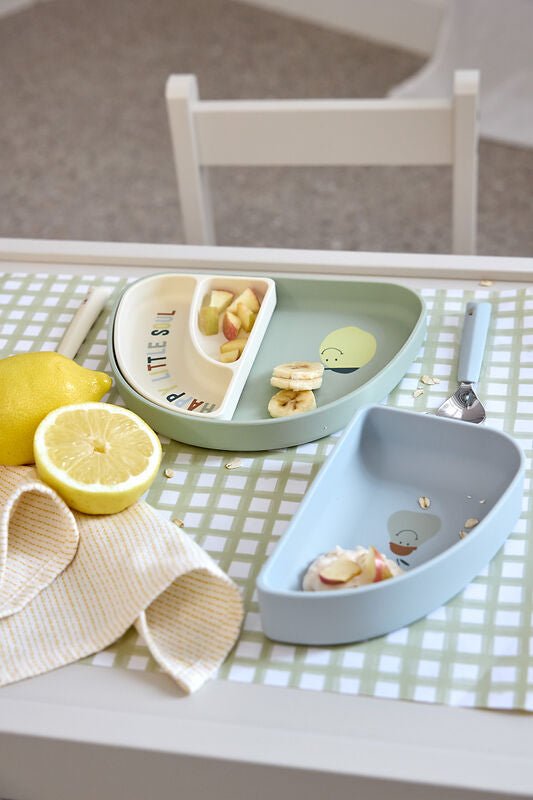 Kinderbestek met siliconen handvat Happy Fruits Lemon - set van 3 - Aan tafel Lässig - In den Olifant