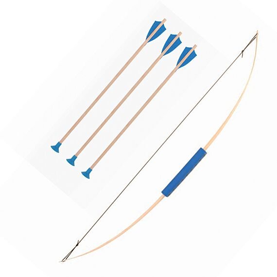 Kinderboog Sir Parceval Met 3 Veiligheidspijlen - 100 cm - Wapens en helmen Vah - In den Olifant