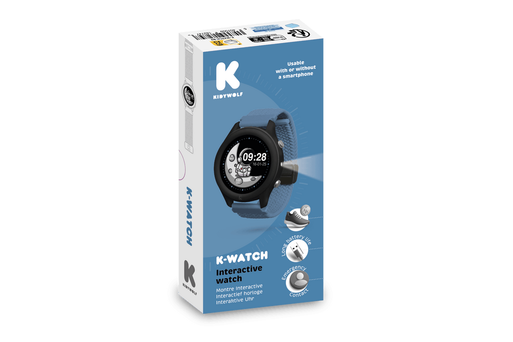 Kinderhorloge K - Watch Blue - Uurwerken Kidywolf - In den Olifant