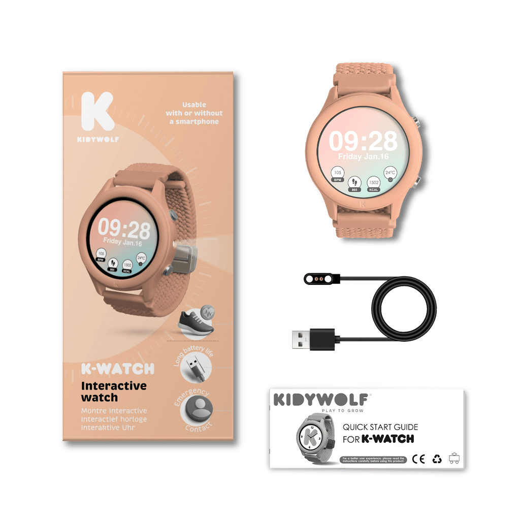 Kinderhorloge K - Watch Pink - Uurwerken Kidywolf - In den Olifant