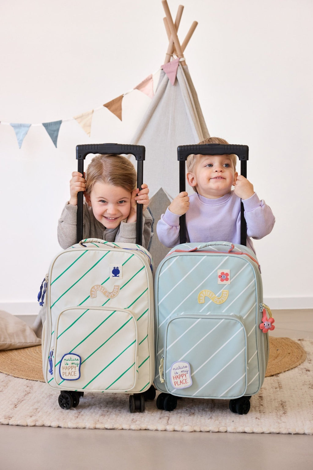 Kinderkoffer Spinny Trolley Happy Trails Flower - Koffers Lässig - In den Olifant