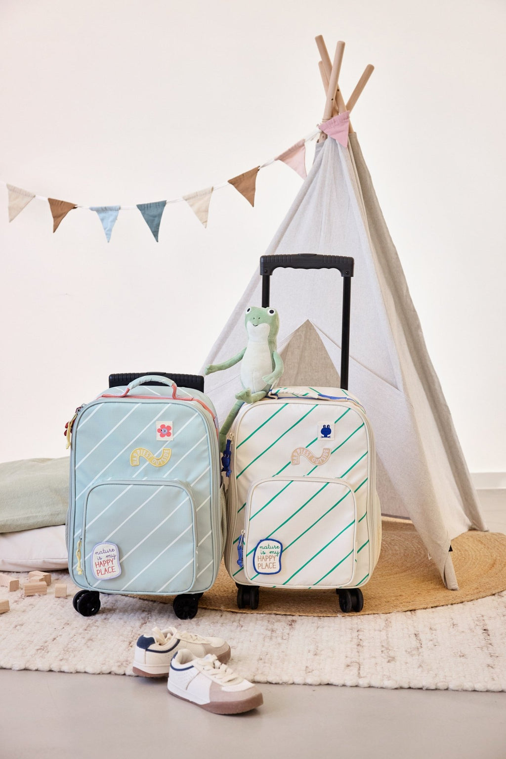 Kinderkoffer Spinny Trolley Happy Trails Flower - Koffers Lässig - In den Olifant