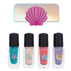 Kindernagellak Beauty set Mermaid - Blauw, roze, paars - set van 4 - Kinderschmink en tattoos Souza for kids - In den Olifant