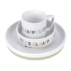 Kinderservies Dish Set Porcelain/Silicone Happy Fruits - set van 3 - Aan tafel Lässig - In den Olifant