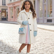 Kindertasje met kroontje The Mademoiselle Mini Purse with Headband Blue - set van 2 - Tassen en portemonnees Great Pretenders - In den Olifant