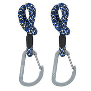 Kinderwagen Accessoire - Stroller Hooks Cord Black/Blue/Vanilla - Set Van 2 - Tassen en portemonnees Lässig - In den Olifant