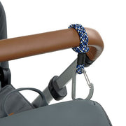 Kinderwagen Accessoire - Stroller Hooks Cord Black/Blue/Vanilla - Set Van 2 - Tassen en portemonnees Lässig - In den Olifant