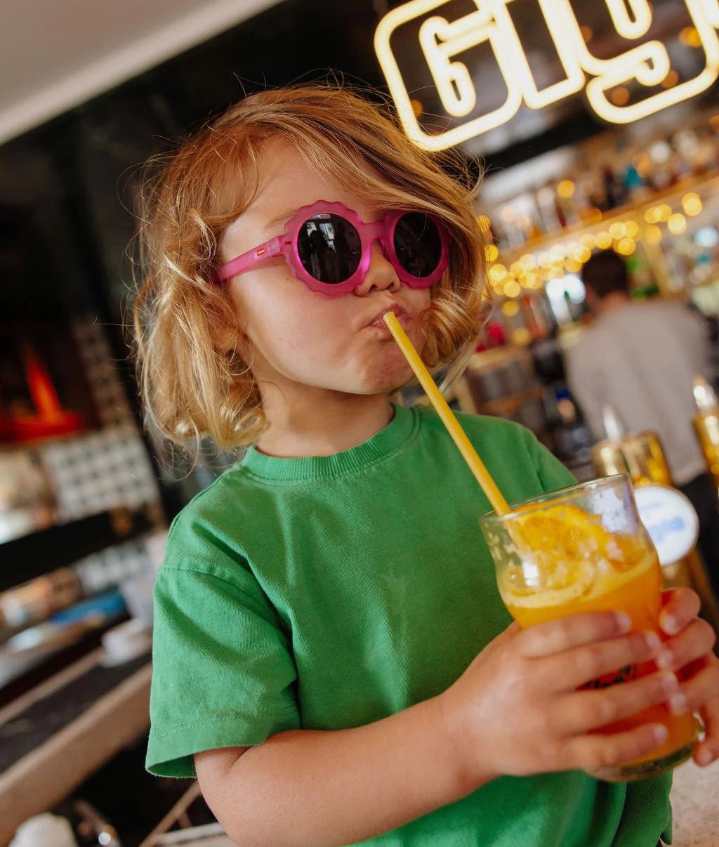 Kinderzonnebril Chamy Fuchsia - Zonnebrillen Hello Hossy - In den Olifant