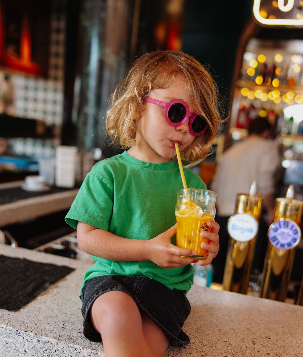 Kinderzonnebril Chamy Fuchsia - Zonnebrillen Hello Hossy - In den Olifant