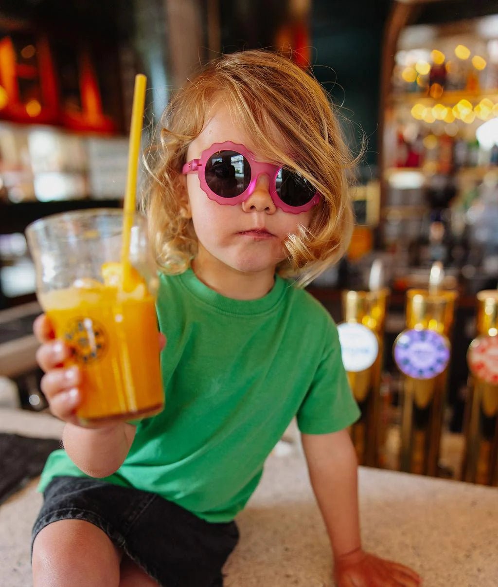 Kinderzonnebril Chamy Fuchsia - Zonnebrillen Hello Hossy - In den Olifant