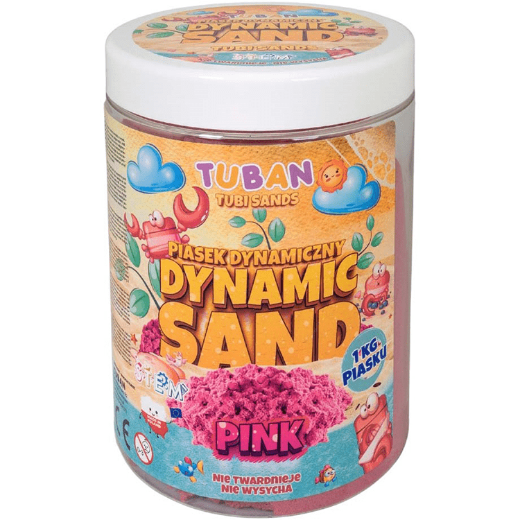 Kinetisch zand Dynamic Sand Tuban Pink - 1 kg - Speelzand Tuban - In den Olifant