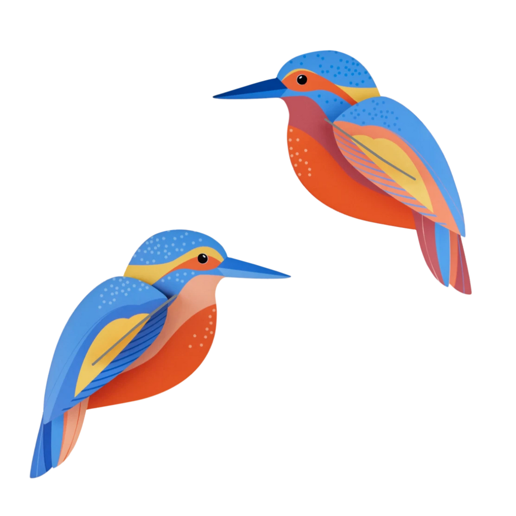 Muurdecoratie Wall Art Garden Birds - Kingfishers