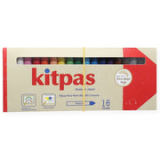 Kitpas Medium Rijstwax Krijtjes voor raam en papier - set van 16 - Kleuren en tekenen Kitpas - In den Olifant