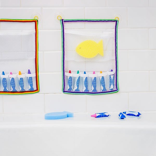 Kitpas Rice Bran Wax Badkrijtjes - set van 6 met gele spons - Badspeelgoed Kitpas - In den Olifant