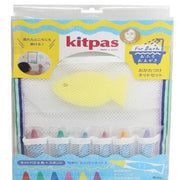 Kitpas Rice Bran Wax Badkrijtjes - set van 6 met gele spons - Badspeelgoed Kitpas - In den Olifant