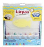 Kitpas Rice Bran Wax Badkrijtjes - set van 6 met gele spons - Badspeelgoed Kitpas - In den Olifant