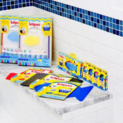 Kitpas Rice Bran Wax Badkrijtjes - set van 6 met gele spons - Badspeelgoed Kitpas - In den Olifant