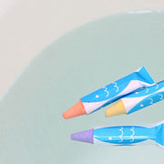 Kitpas Rice bran Wax Bath Crayons 3 Colors Coral - Pink, Orange, Red - Kleuren en tekenen Kitpas - In den Olifant