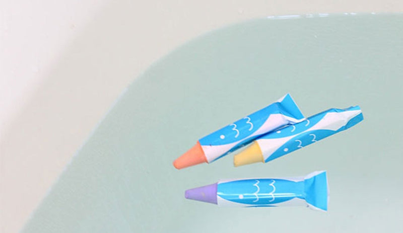 Kitpas Rice bran Wax Bath Crayons 3 Colors Coral - Pink, Orange, Red - Kleuren en tekenen Kitpas - In den Olifant