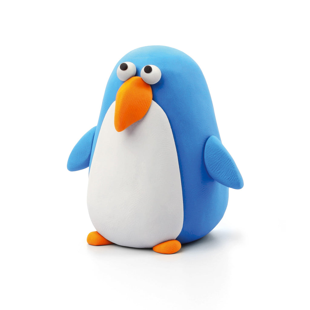 Kleiset Birds Penguin - 3 potjes - Boetseren Hey Clay - In den Olifant