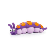 Kleiset Bugs Caterpillar - 3 potjes - Boetseren Hey Clay - In den Olifant