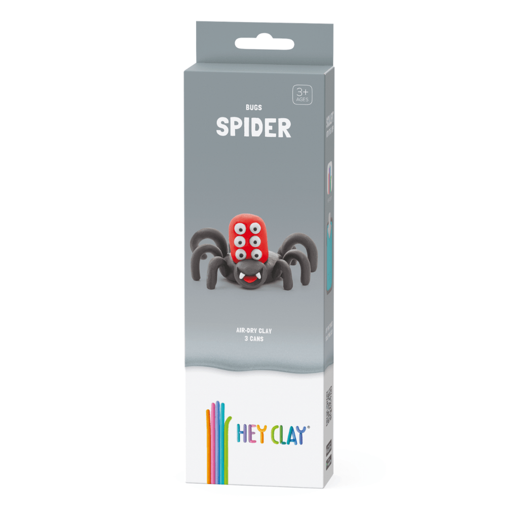 Kleiset Bugs Spider - 3 potjes - Boetseren Hey Clay - In den Olifant