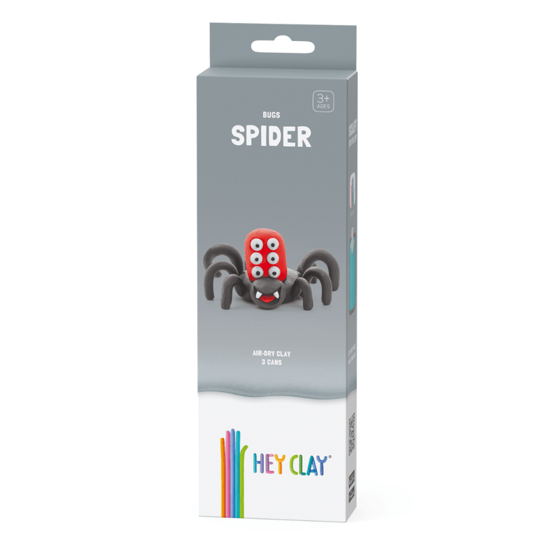 Kleiset Bugs Spider - 3 potjes - Boetseren Hey Clay - In den Olifant