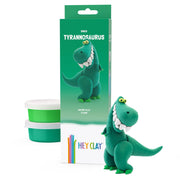 Kleiset Dinos Tyrannosaurus - 3 potjes - Boetseren Hey Clay - In den Olifant