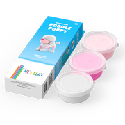Kleiset Dog Buddies Poodle Poppy - 3 potjes - Boetseren Hey Clay - In den Olifant