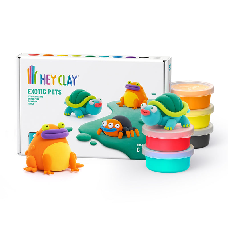 Kleiset Exotic Pets - 15 potjes - Boetseren Hey Clay - In den Olifant