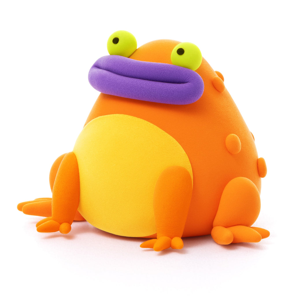 Kleiset Exotic Pets Orange Frog - 3 potjes - Boetseren Hey Clay - In den Olifant