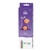 Kleiset Farm Animals Cow - 3 potjes - Boetseren Hey Clay - In den Olifant