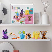 Kleiset Fluffy Pets - 15 potjes - Boetseren Hey Clay - In den Olifant
