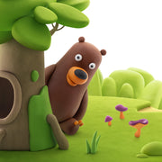 Kleiset Forest Animals Bear - 3 potjes - Boetseren Hey Clay - In den Olifant